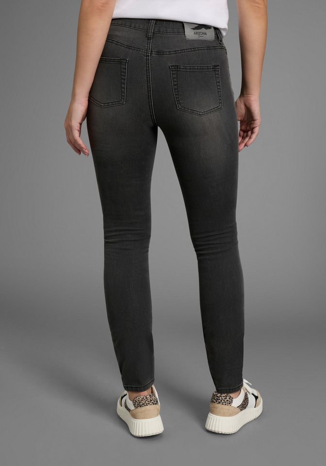 Arizona Slim-fit-Jeans Shaping enge Passform, Röhrenjeans, Used-Look-Waschung, hohe Leibhöhe – Bild 2 von 5