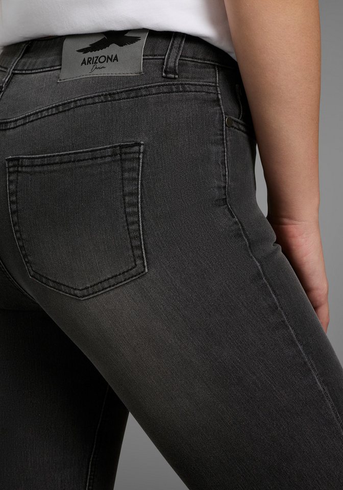 Arizona Slim-fit-Jeans Shaping enge Passform, Röhrenjeans, Used-Look-Waschung, hohe Leibhöhe – Bild 3 von 5