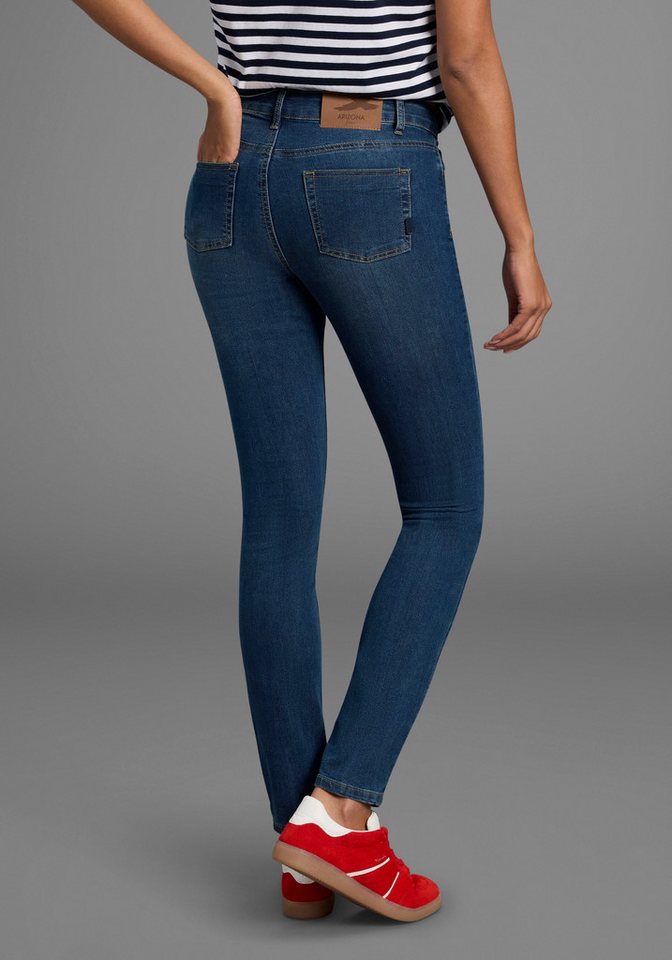 Arizona Slim-fit-Jeans Shaping enge Passform, Röhrenjeans, Used-Look-Waschung, hohe Leibhöhe – Bild 2 von 5