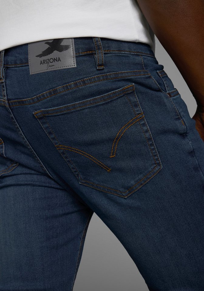 Arizona Straight-Jeans gerade Beinform, dezente Used-Waschung, niedrige Leibhöhe – Bild 3 von 5