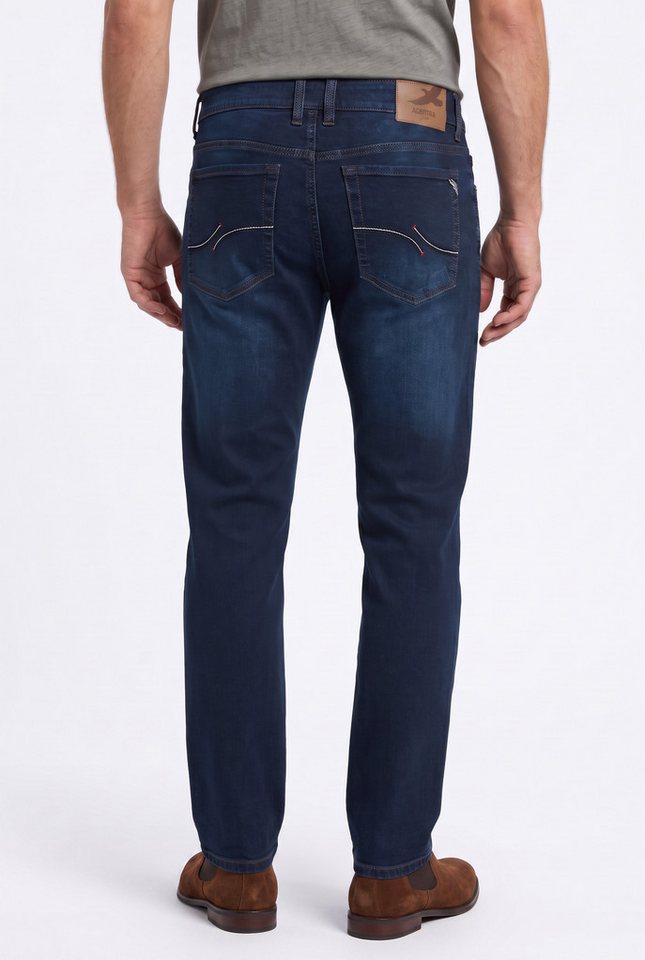 Arizona Straight-Jeans gerader Straight-Fit, aus elastischem Denim, niedrige Leibhöhe – Bild 3 von 5