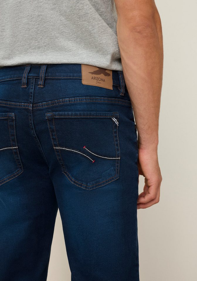 Arizona Straight-Jeans gerader Straight-Fit, aus elastischem Denim, niedrige Leibhöhe – Bild 5 von 5