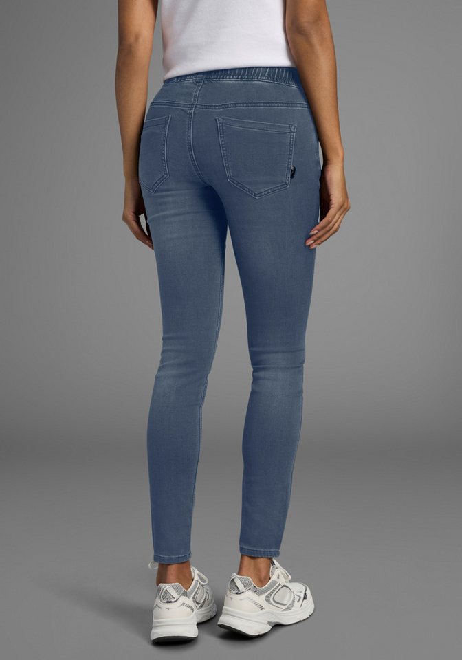 Arizona Stretch-Jeans weites Bein, normale Leibhöhe, knöchellang, mit Used-Waschung – Bild 2 von 5