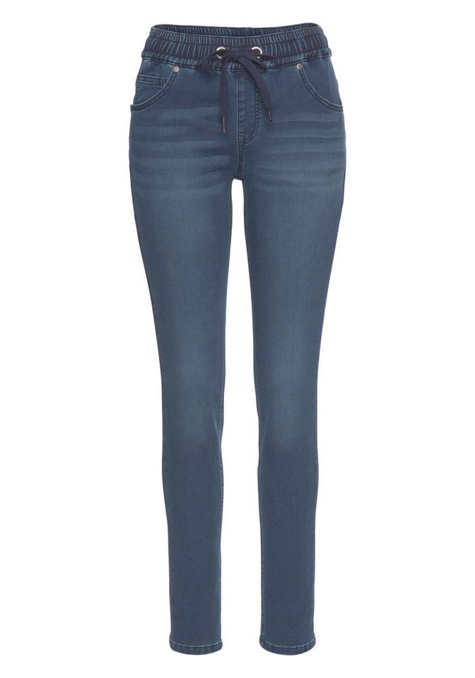 Arizona Stretch-Jeans weites Bein, normale Leibhöhe, knöchellang, mit Used-Waschung – Bild 5 von 5