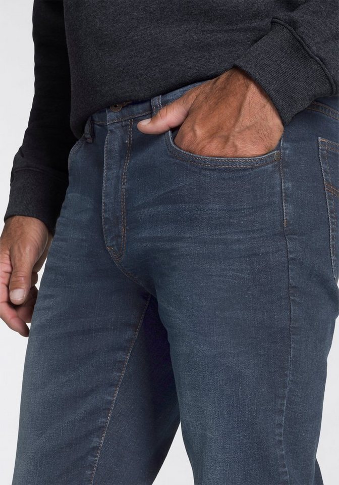Arizona Stretch-Jeans Willis (Packung, 2-tlg) straight-fit, lange Beine, mit Nieten, niedrige Leibhöhe – Bild 4 von 5