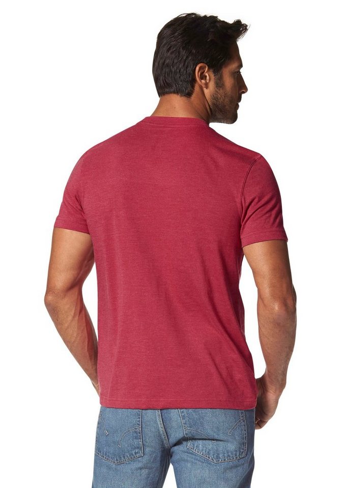 Arizona T-Shirt Kurzarm, melierte Optik, Rundhals, aus Baumwollmischung – Bild 2 von 5
