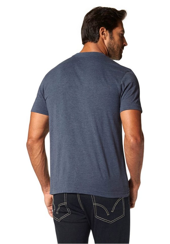 Arizona T-Shirt Kurzarm, melierte Optik, Rundhals, aus Baumwollmischung – Bild 2 von 5