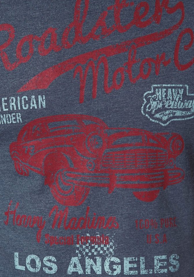 Arizona T-Shirt Kurzarm, melierte Optik, Rundhals, aus Baumwollmischung – Bild 5 von 5