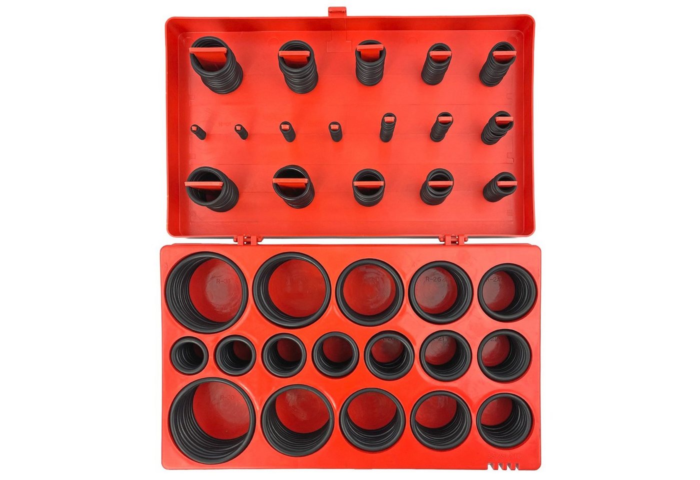 ARLI Dichtungsring O-Ring Sortiment 3 - 50 mm Dichtungsringe Gummi Dichtung KFZ Metrisch (Set, 419-St., verschiedene Dichtungsringe), Inkl. Aufbewahrungsbox aus – Bild 2 von 5