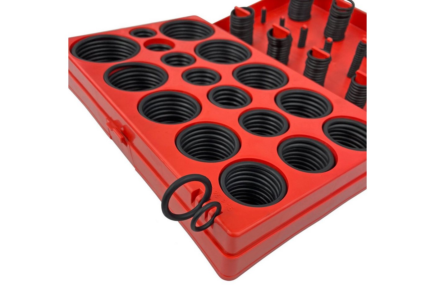 ARLI Dichtungsring O-Ring Sortiment 3 - 50 mm Dichtungsringe Gummi Dichtung KFZ Metrisch (Set, 419-St., verschiedene Dichtungsringe), Inkl. Aufbewahrungsbox aus – Bild 3 von 5