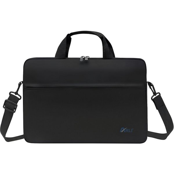 ARLI Laptoptasche Laptoptasche 17 Zoll schwarz (1-tlg), Hand- / Umhängetasche mit Trolleyband Notebook Laptop Tasche