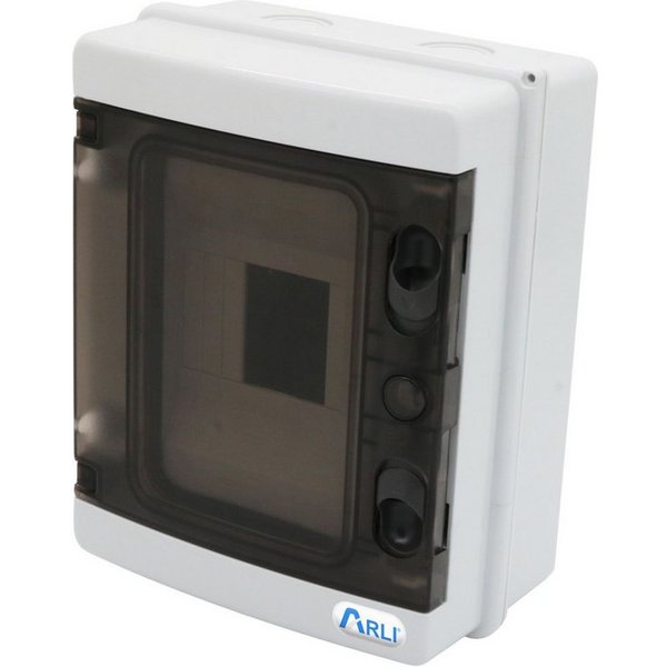 ARLI Verteilerbox 1x Sicherungskasten IP65 Aufputz Verteilerkasten Feuchtraumverteiler, (Anzahl Module, 5-tlg., Module), Nach Auswahl: Module