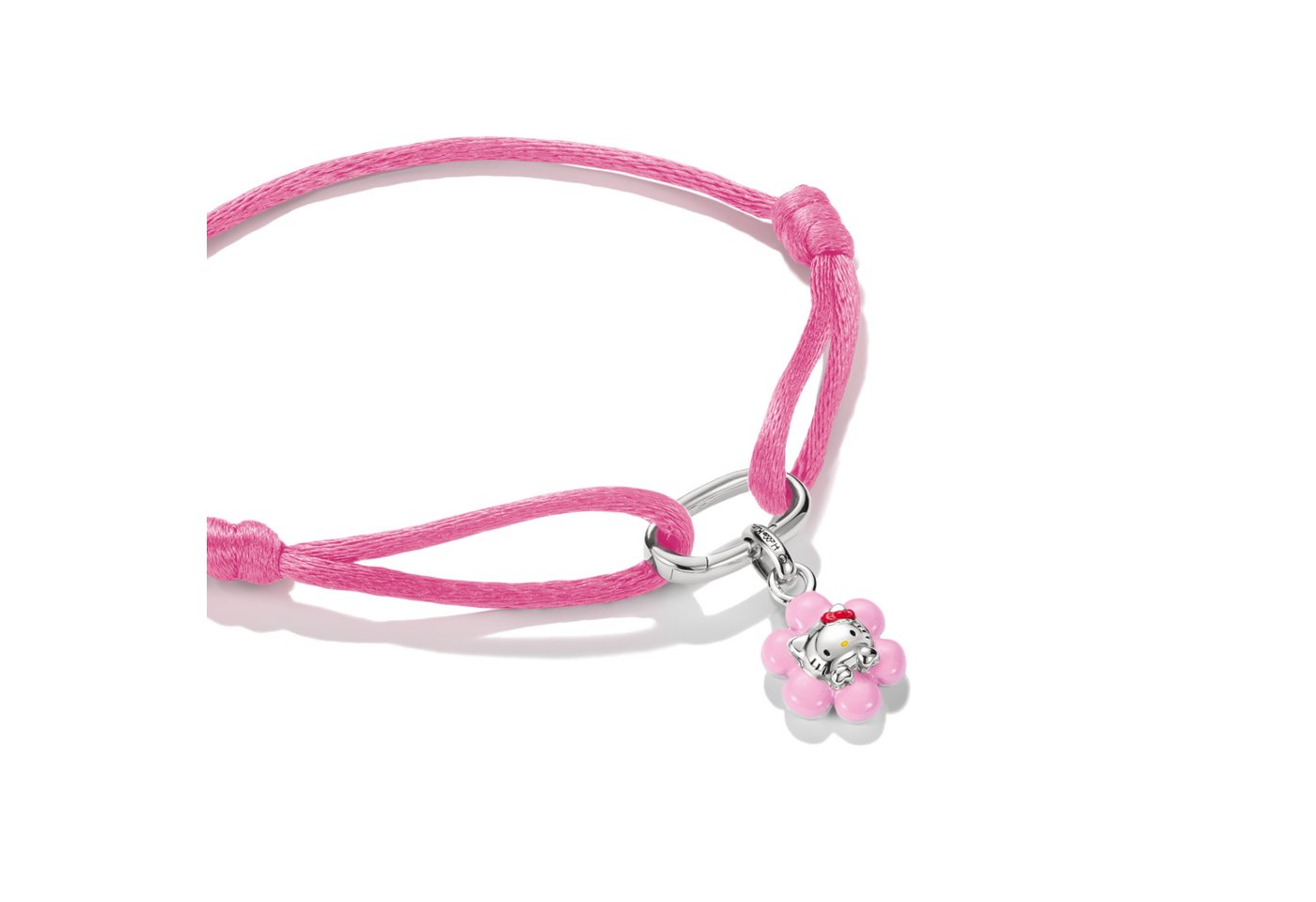 THOMAS SABO Armband THOMAS SABO ♡ Hello Kitty Textilarmband Blume, Emaille – Bild 2 von 4