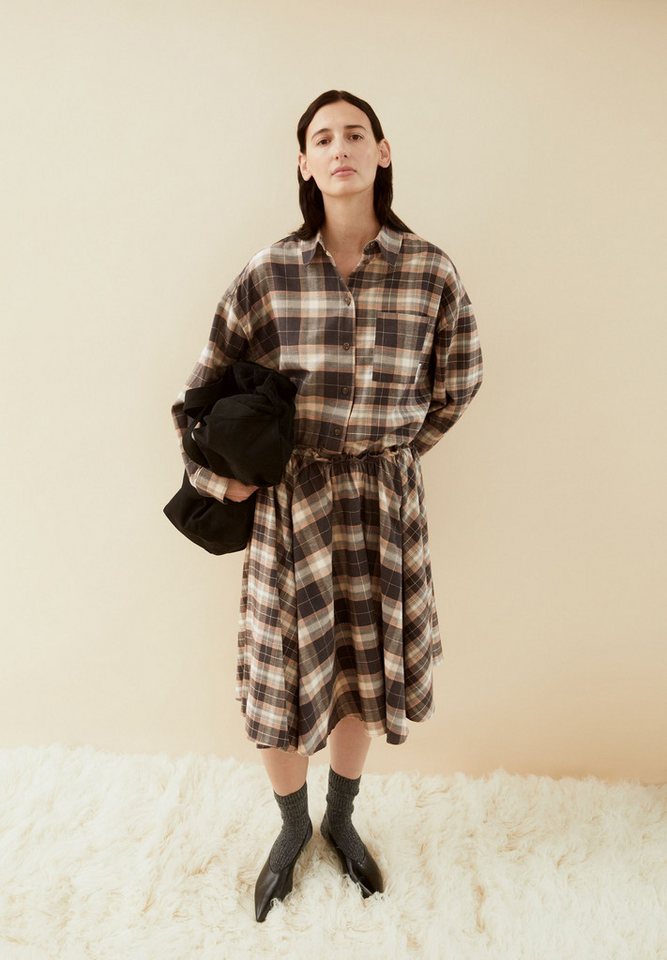 Armedangels Langarmbluse NALAANI PATCHED CHECK Bluse aus 100% Bio-Baumwolle Oversized Fit – Bild 5 von 5