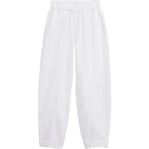 Armedangels Leinenhose weiß,Casual,Leinen,Unifarben,Loose Fit,Mittel