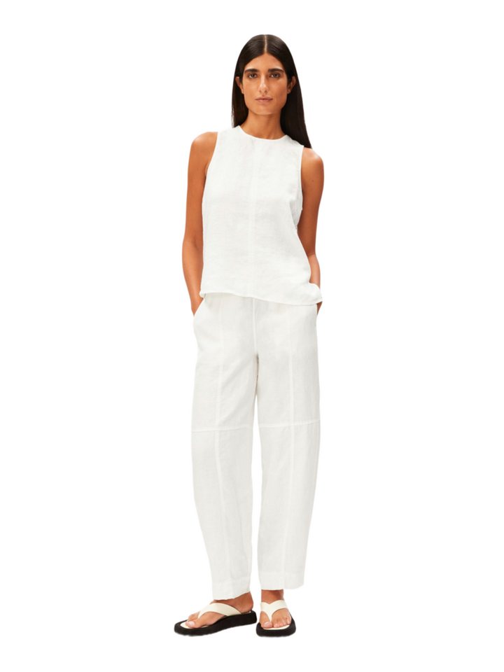 Armedangels Leinenhose weiß,Casual,Leinen,Unifarben,Loose Fit,Mittel – Bild 2 von 5