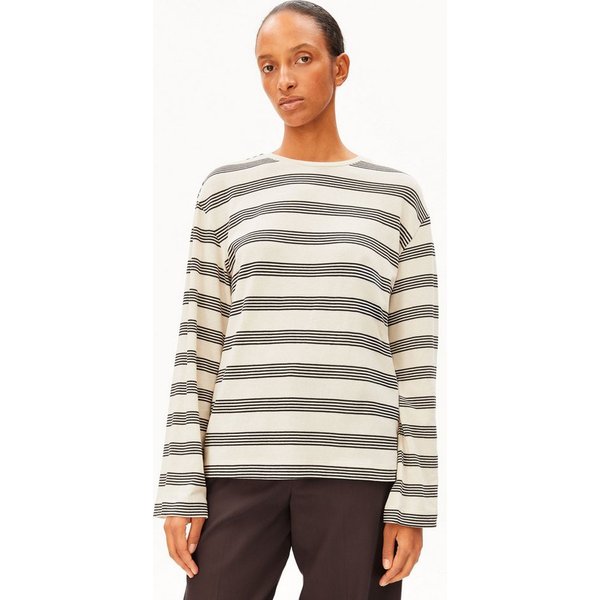 Armedangels Longsleeve MARYNAA FINE STRIPE Loose Fit