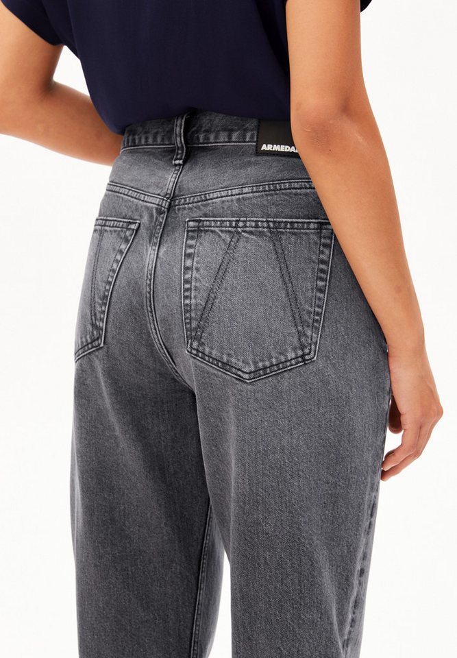 Armedangels Straight-Jeans AAIKALA (Non-Stretch, Regular Fit) High waist – Bild 3 von 5