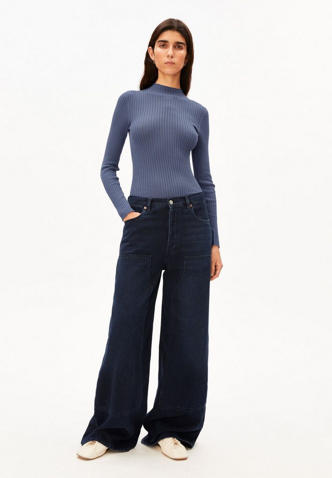 Armedangels Strickpullover ALAANIA Pullover Slim Fit aus Bio-Baumwolle Fitted – Bild 2 von 5