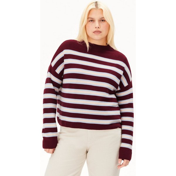 Armedangels Strickpullover MERINAA STRIPED Loose Fit