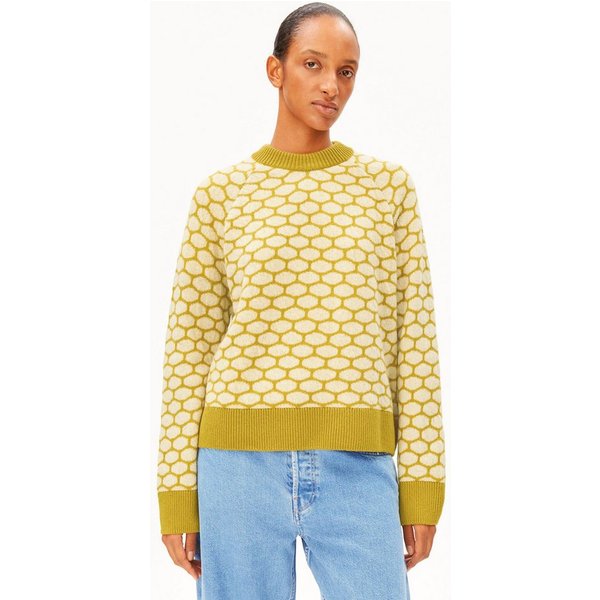 Armedangels Strickpullover MULTI DOTS Strickpullover aus Bio-Woll Mix Loose Fit