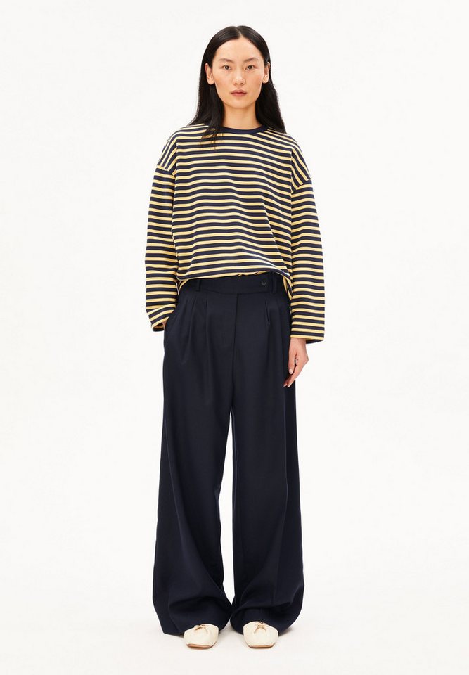 Armedangels Sweatshirt FRANKAA MAARLEN STRIPE Oversized Fit – Bild 2 von 5