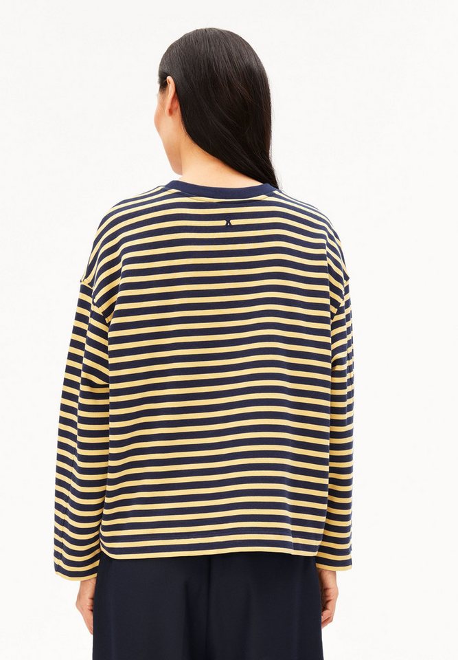 Armedangels Sweatshirt FRANKAA MAARLEN STRIPE Oversized Fit – Bild 4 von 5