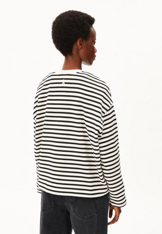 Armedangels Sweatshirt FRANKAA MAARLEN STRIPE Oversized Fit – Bild 4 von 5