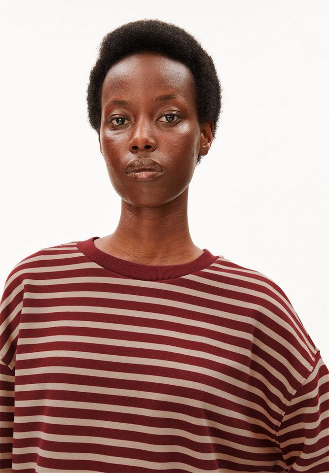 Armedangels Sweatshirt FRANKAA MAARLEN STRIPE Oversized Fit – Bild 3 von 5