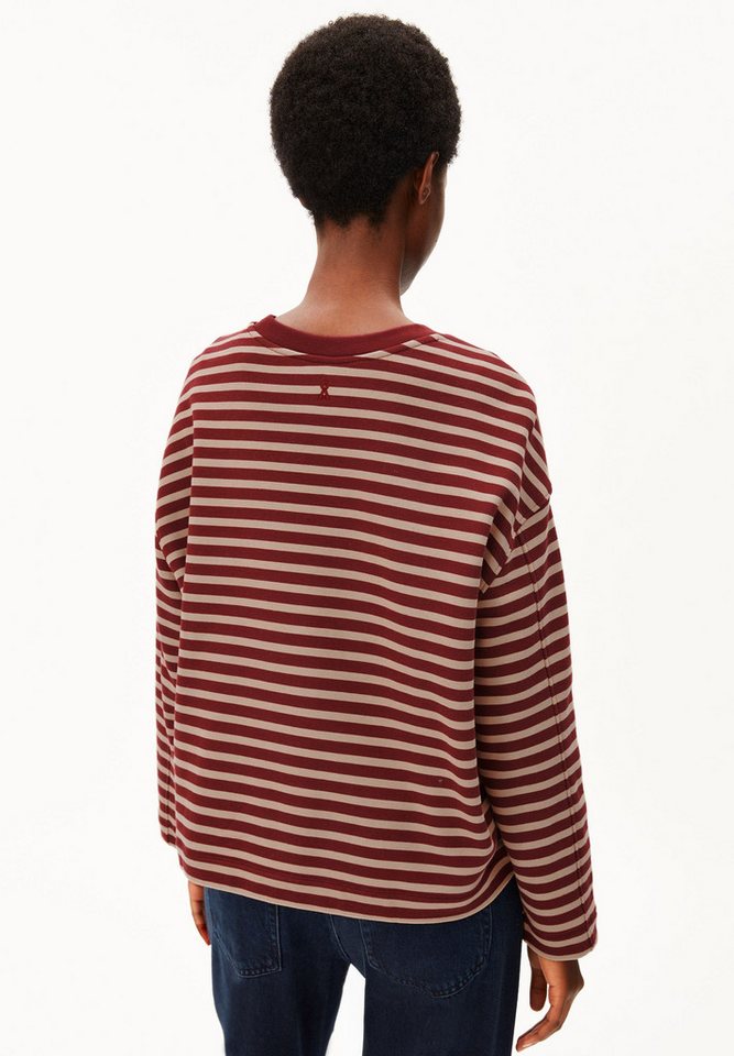 Armedangels Sweatshirt FRANKAA MAARLEN STRIPE Oversized Fit – Bild 4 von 5