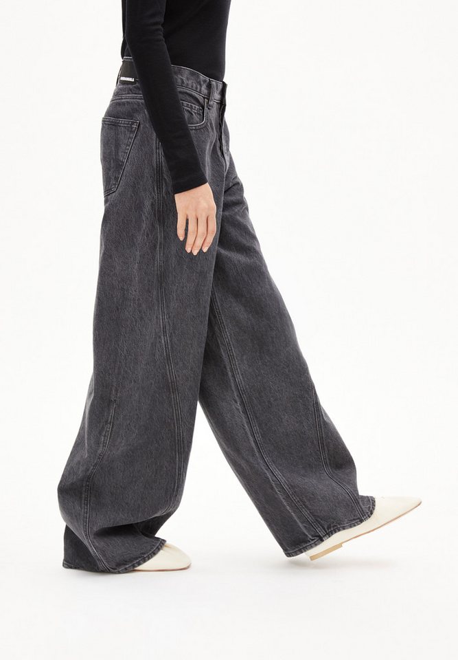 Armedangels Weite Jeans AALTHEA BARREL (Non-Stretch, Loose Fit) Mid waist – Bild 5 von 5