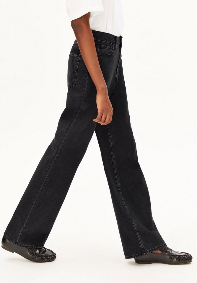 Armedangels Weite Jeans ENIJAA (Non-Stretch, Regular Fit) High waist – Bild 5 von 5