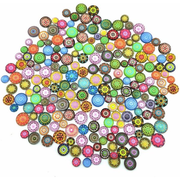 Armena Deko-Glas 200 Stück bunte Deko-Glas