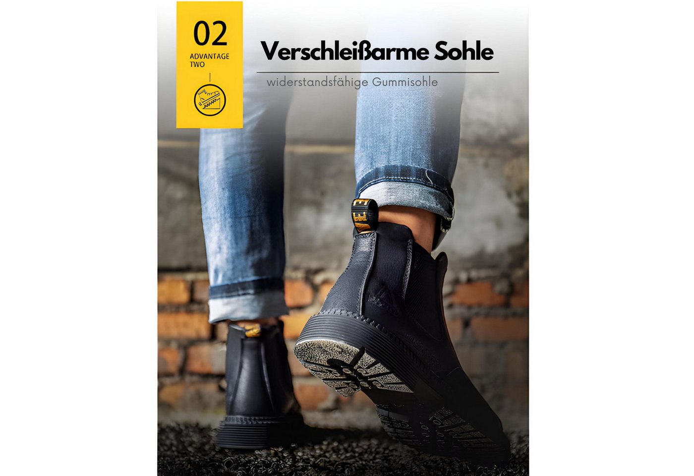 ARMORAX Leichte Sicherheitsschuhe mit Stahlkappe & Durchtrittschutz Sicherheitsstiefel Öl- & wasserabweisend, atmungsaktiv & flexibel – Bild 5 von 5
