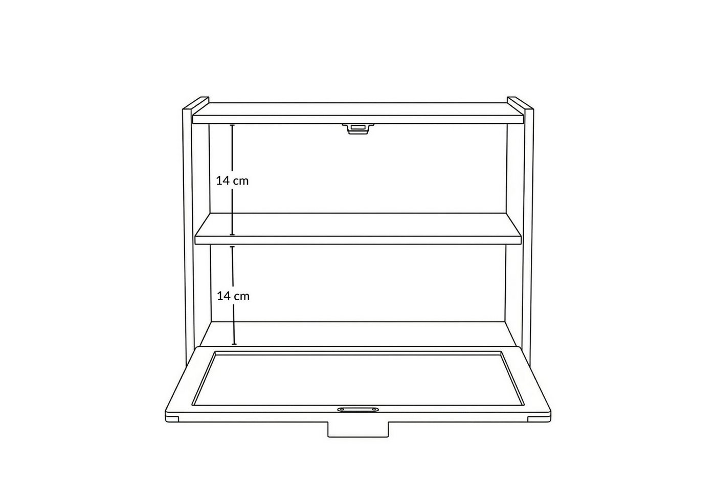 AROMELIO Brotkasten Bambus Brotkasten DOPPIO, 17 x 40 x 31 cm, zwei Regale – Bild 5 von 5