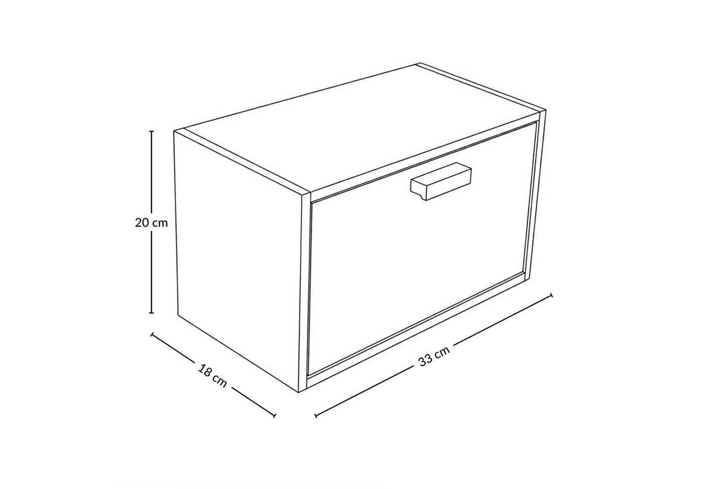 AROMELIO Brotkasten Bambus Brotkasten TABLEAU, 18 x 33 x 20 cm – Bild 5 von 5