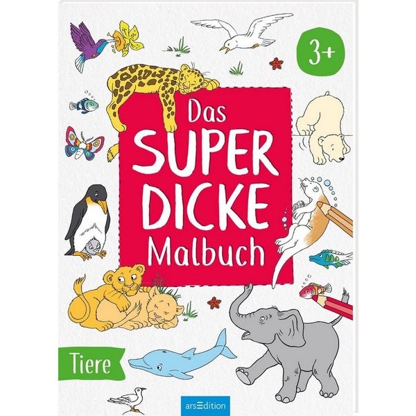 Das superdicke Malbuch – Tiere / diverse