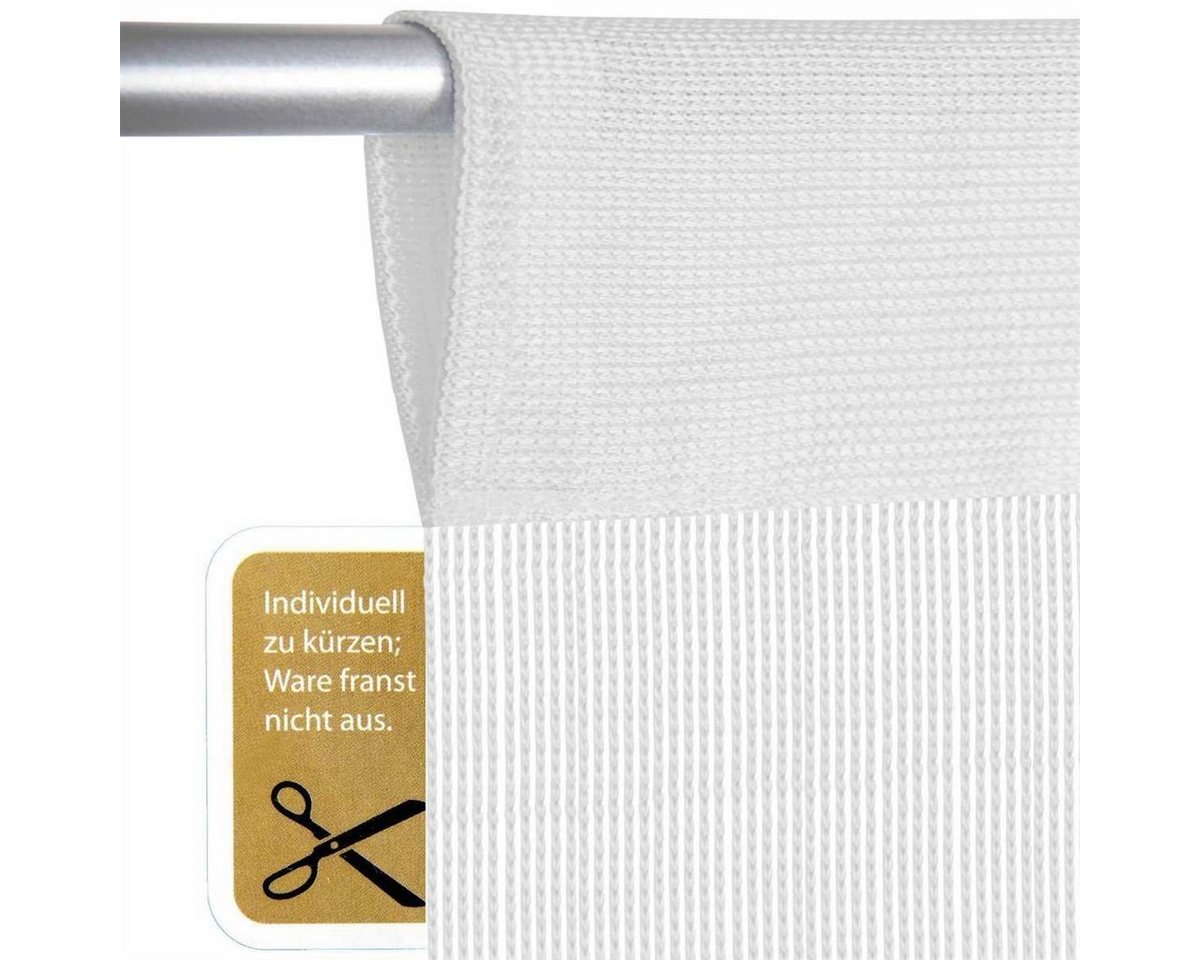 Arsvita Fadenvorhang "Prince" (1 St), Stangendurchzug, abdunkelnd, 100% Mikrofaser, hochwertig, individuell kürzbar, bei 30°C waschbar – Bild 4 von 4