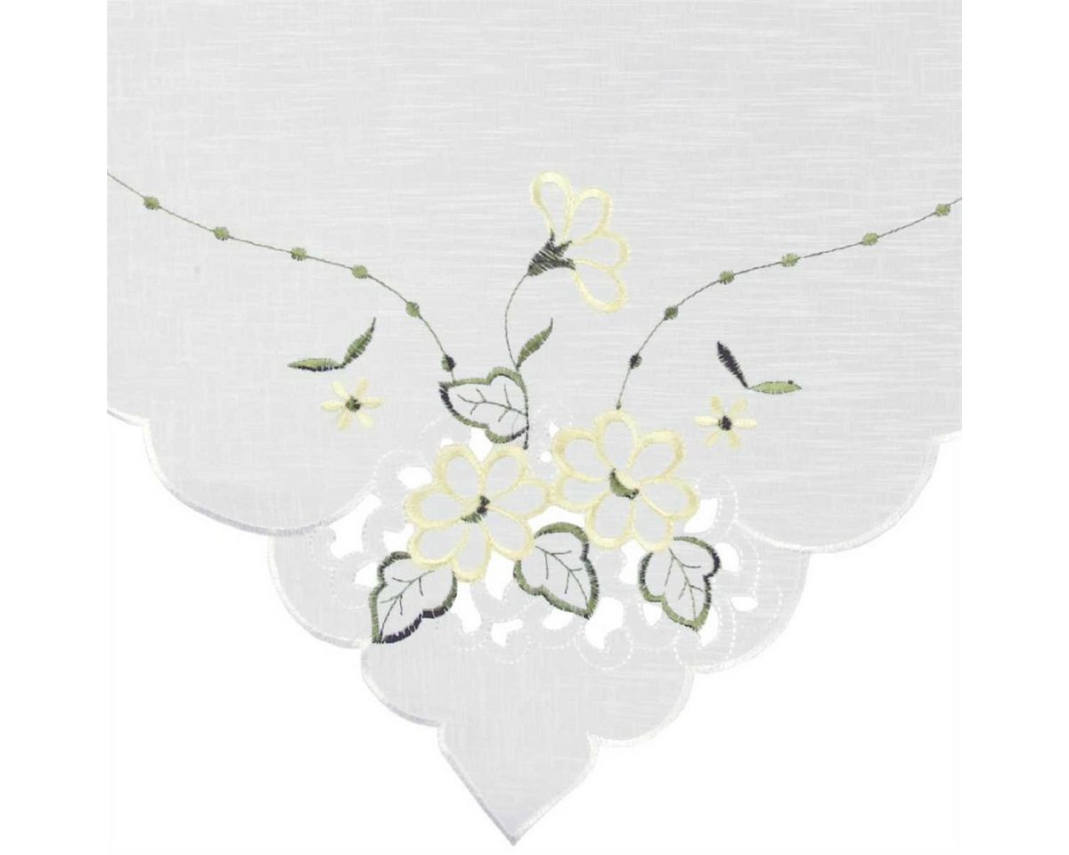 Arsvita Vorhang (1 St), Stangendurchzug, transparent, Mini - Bistrogardine 35cm x 40cm (BxL), Stickerei vers. Applikationen – Bild 5 von 5