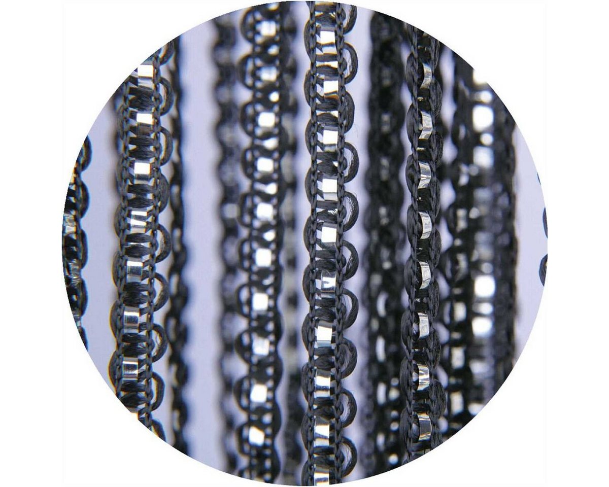 Arsvita Vorhang (1 St), Kräuselband, transparent, Fadengardine mit Stangendurchzug und Metallic-Streifen 140cm x250cm – Bild 5 von 5