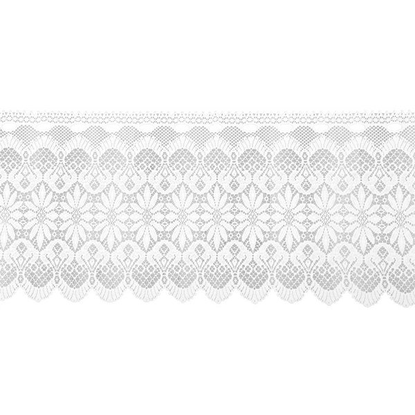 Arsvita Vorhang (1 St), Stangendurchzug, halbtransparent, Bistrogardine in Spitzenoptik, 160cm x 45cm mit Stangendurchzug