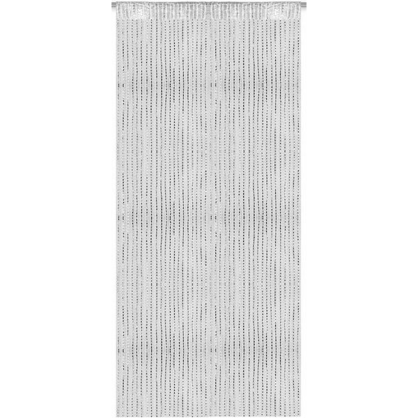 Arsvita Vorhang (1 St), Kräuselband, transparent, Fadengardine mit Stangendurchzug und Metallic-Streifen 140cm x250cm