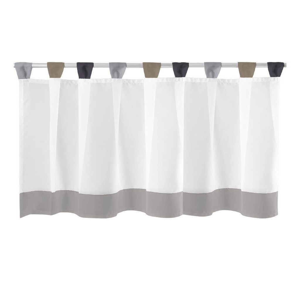 Arsvita Vorhang, Schlaufen, transparent, Voile, Bistrogardine mit Schlaufen, Transparente Küchengardine 150cm x 45cm – Bild 2 von 5