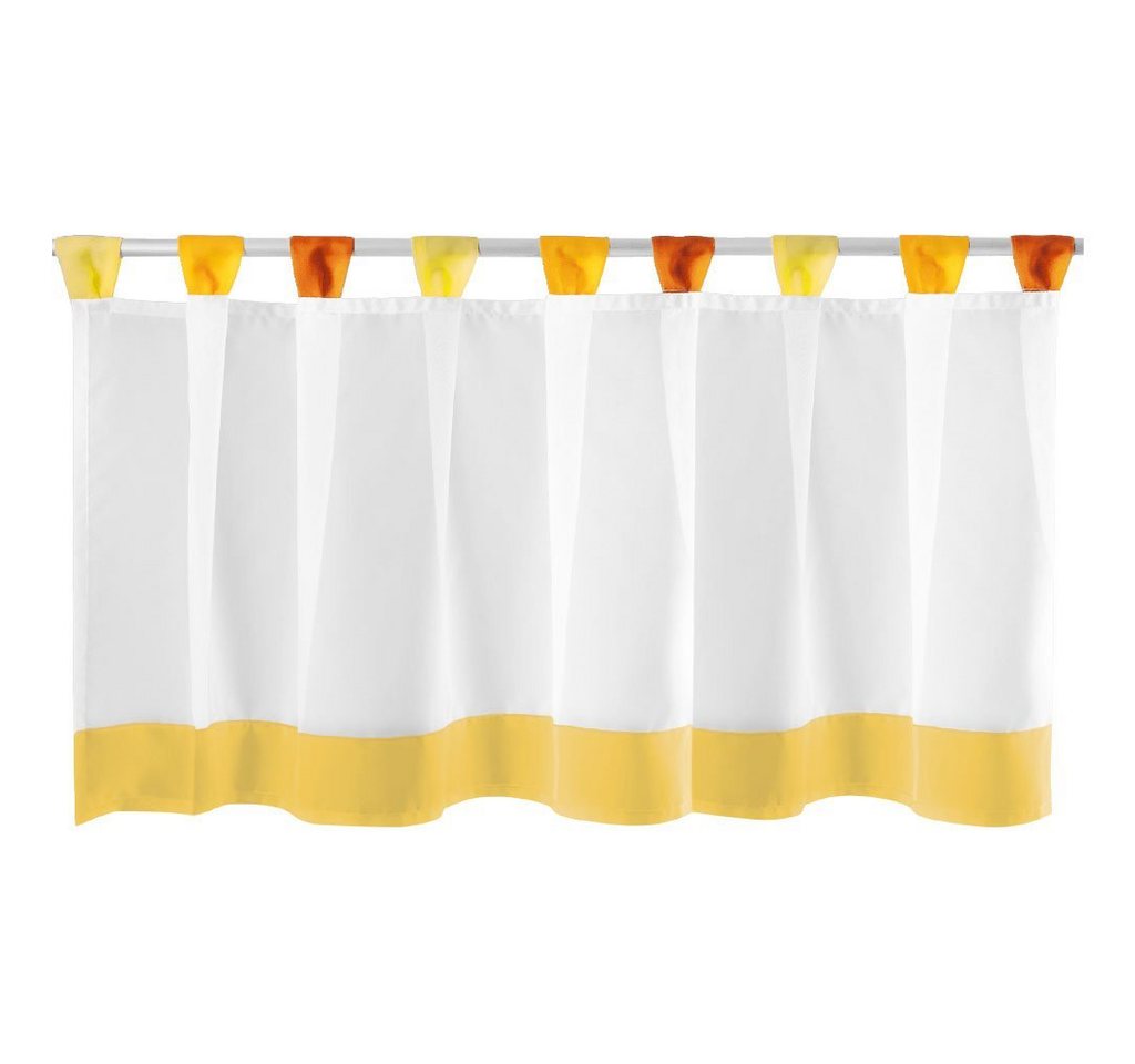 Arsvita Vorhang, Schlaufen, transparent, Voile, Bistrogardine mit Schlaufen, Transparente Küchengardine 150cm x 45cm – Bild 2 von 5