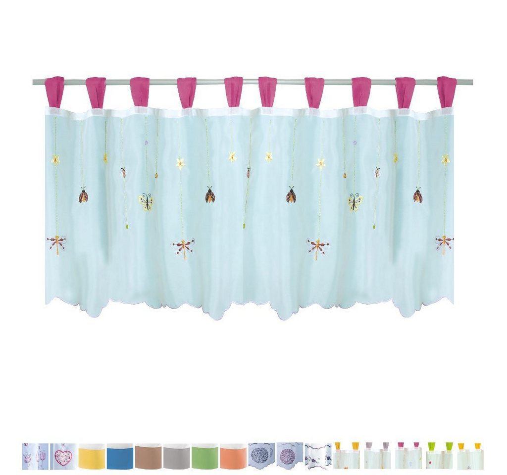 Arsvita Vorhang, Schlaufen, transparent, Voile, Bistrogardine mit Schlaufen, Transparente Küchengardine 150cm x 45cm – Bild 2 von 5