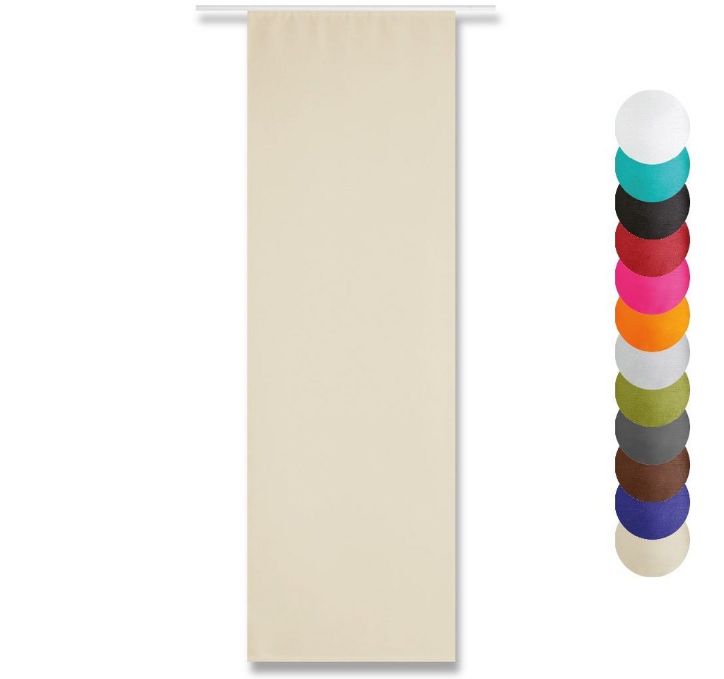 Arsvita Vorhang, Klettband, blickdicht, Microfaser, Blickdichte Schiebegardine mit Klettband – Bild 2 von 4