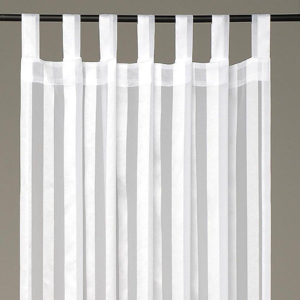 Arsvita Vorhang, Schlaufen, halbtransparent, Voile, Halbtransparenter Dekoschal mit Streifen, in vielen Größen und Farben