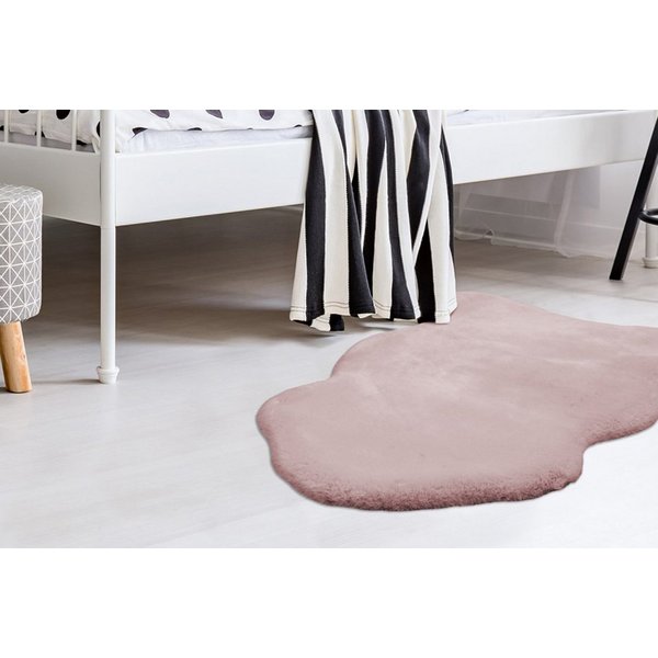 Arte Espina Fellteppich Rabbit 200, fellförmig, Höhe: 35 mm, Kunstfell, Kannichenfell Haptik, weich, Wohnzimmer alle Räume,Hochflor