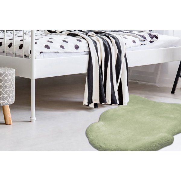Arte Espina Fellteppich Rabbit 200, fellförmig, Höhe: 35 mm, Kunstfell, Kannichenfell Haptik, weich, Wohnzimmer alle Räume,Hochflor