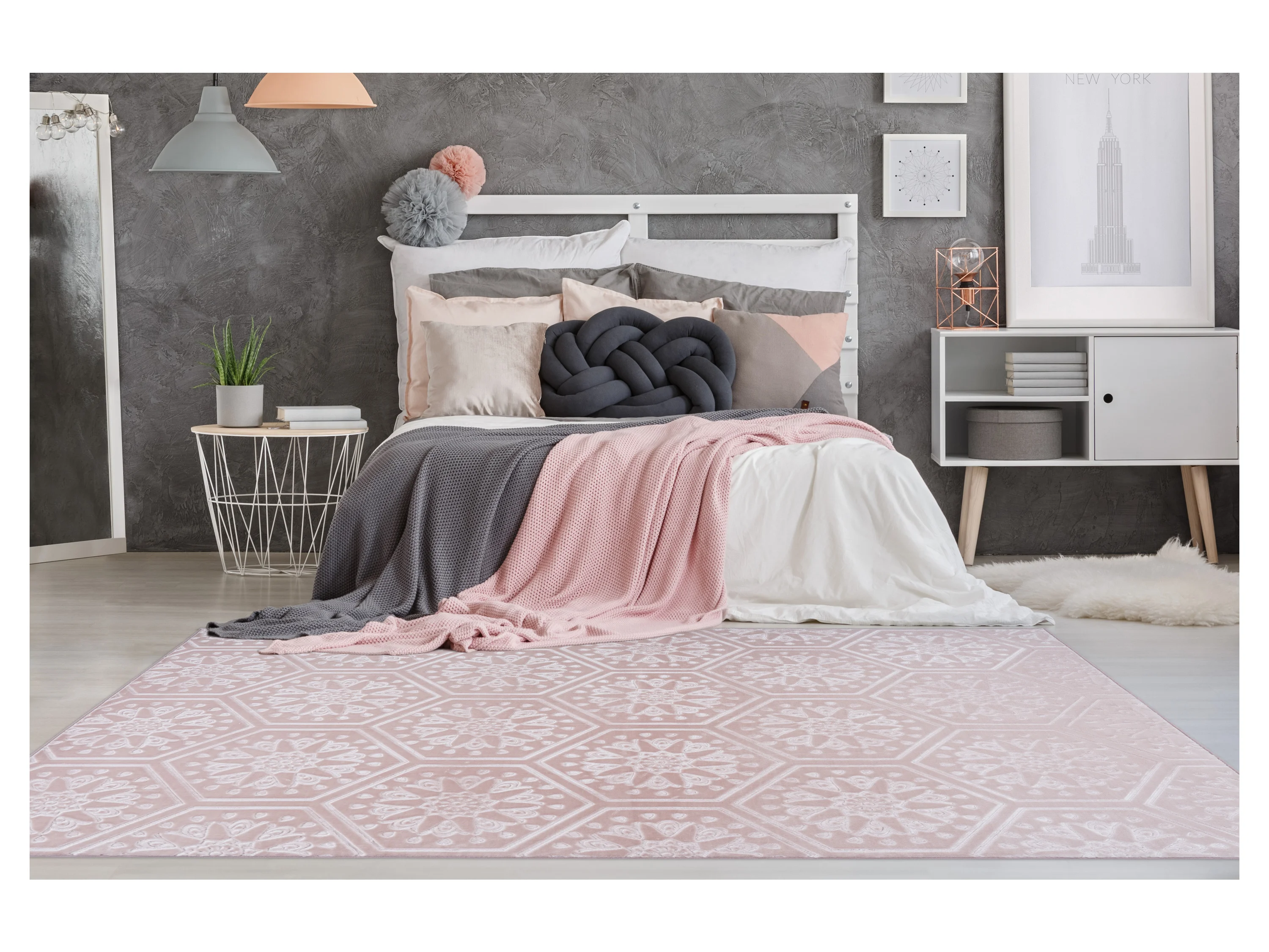 ARTE ESPINA Teppich Monroe (Rosa 200, 160cm x 230cm) – Bild 2 von 4